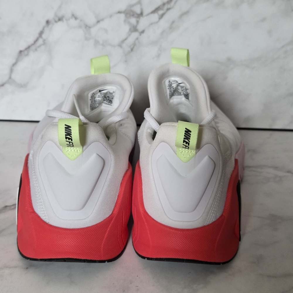 Nike Free Metcon 6 White Bright Crimson Pink Foam Womens Sneakers Shoes 11.5 - Picture 7 of 9
